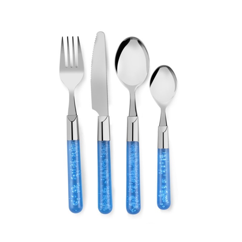 Cutlery Set Maple Blue 24pc Set