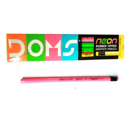 Doms Neon Rubber Tipped Pencils  