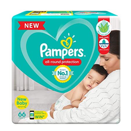 Pampers XS NEW Baby 66 Pants 